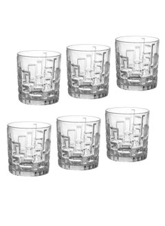 Buy A Set Of Glass Cups For Water And Juice 340 ML in Saudi Arabia