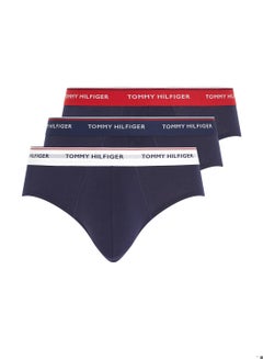 Buy Men's 3-Pack Cotton Briefs Underwear Bottoms, Multicolor in UAE