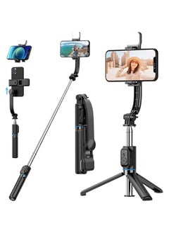 Buy Selfie Stick with Tripod Stand Portable Selfie Stick with Detachable Mobile Holder 107cm Long Selfie Stick for Mobile Phone and Gopro for Travel/Volgging/Live Streaming in Saudi Arabia