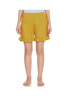 Buy Yellow Women's Frill Casual Shorts in UAE