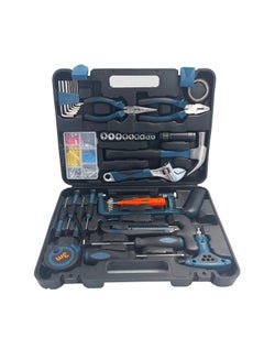 Buy Blue 46 Pieces Hand Tool Kit for Home & Office Use in UAE