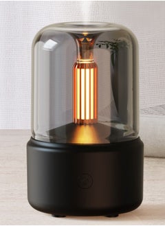 Buy Essential Oil Diffuser with Candle Flame Simulation Lamp, USB Aromatherapy Fragrant Oil Humidifier in Saudi Arabia