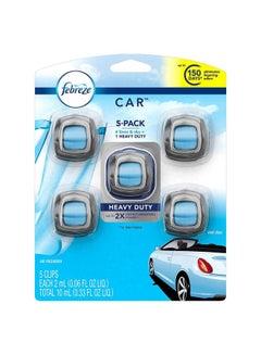 Buy Car Air Freshener Set Of 5 Clips Linen & Sky Up To 150 Days in UAE