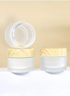 Buy Glass Cosmetic Containers, Empty Sample Jars with Leakproof Lids Makeup Containers BPA Free Pot Jars for Lotion, Cream, Used for Travel Storage Makeup Beauty Products or Others (4 Pack) in Saudi Arabia