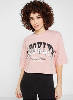 Buy Oversized Graphic Crop T-Shirt in Saudi Arabia