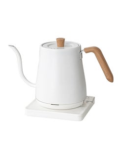 Buy Electric Gooseneck Kettle - Pour-Over Coffee and Tea Pot, Stainless Steel, Quick Heating, 1 L 1000W TLY-KH301 White in Saudi Arabia