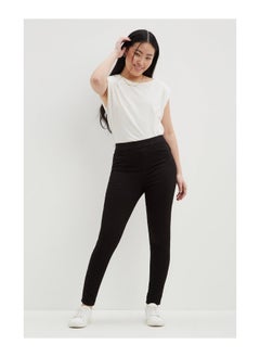 Buy Petite Black High Waist Eden Jegging in UAE