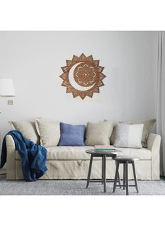 Buy Sun And Moon Wood Wall Art, 60X60 in Egypt