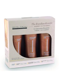اشتري Cadiveu Brazilian Thermal Reconstruction Keratin Hair Care Kit, 330ml في الامارات