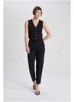 Buy Woman Smart Casual Slim Fit Woven Trousers in Egypt