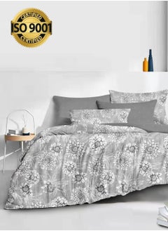 Buy Microfiber Printed Comforter Sets, Fits 200 x 200 cm King / Double Size Bed, 6 Pcs, With Soft Filling, Celine Series in Saudi Arabia