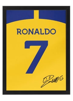 Buy Cristiano Ronaldo Autographed Jersey - Framed Poster 50x40cm - CR7 -Football Memorabilia, Soccer Collectible, Gift for Fans in UAE