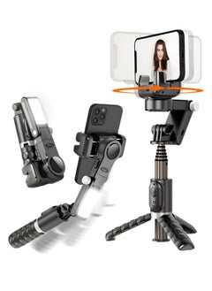 Buy Gimbal Stabilizer Remote Control Intelligent Gimbal Stabilizer for Smartphone 2-Axis Phone Gimbal Auto Face Tracking 360° Phone Gimbal Stabilizer for Vlogging YouTube TikTok in UAE