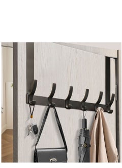 Buy Wholesale of door hooks, space aluminum, non perforated bathroom hooks, bedroom storage, hanger hooks, wall hanger hooks, black in Saudi Arabia