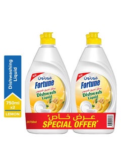 اشتري Fortune dishwash Fairy type bottle 750ml - offer Pack of 2 في الامارات