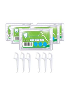 Buy Floss, Dental Floss Picks Toothpicks 250pcs with Portable Cases, Teeth Cleaning, No-Stretch, Dental Flossers No-Shred & No-Break Use, Smooth and Thin Floss for Clean Teeth and Gums in Saudi Arabia