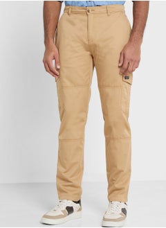 Buy Thomas Scott Men Smart Slim Fit Cargos Trousers in UAE