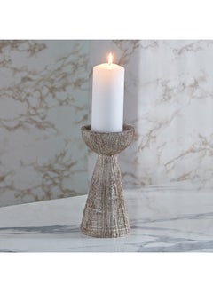 اشتري Rabaque Polyresin Natural Finish Candleholder 10 x 20 x 10 cm في الامارات