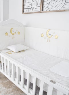 اشتري Pack Of 4 Pieces Crib Bedspread With Partitions في السعودية