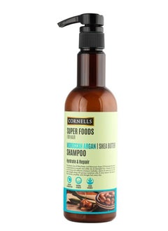 Buy Super Foods For Hair Moroccan Argan Shea Butter Shampoo Hyrdrate And Repair Sulfate free 500ml in Saudi Arabia