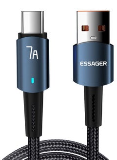 Buy 7A Fast Charging Type C Data Cable Pack of 1 Type C High Quality 1 Meter USB To Type C Fast Charging Cable in Saudi Arabia