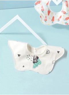 Buy 5 Pieces Mother Baby Supplies Baby Saliva Towel Cotton Waterproof Baby Petal Bib in UAE