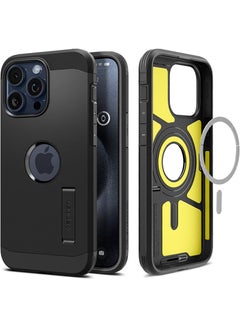 Buy Tough Armor MagFit for iPhone 15 Pro Max Case Cover with MagSafe - Black in UAE