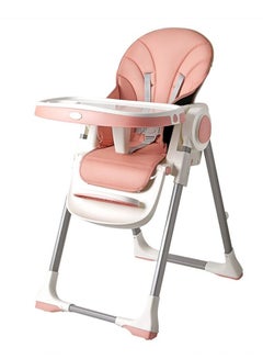 Buy 3 In 1 Emperia Plus Baby High Chair For Kids Feeding Chair With Adjustable Height Recline Safety Belt Baby Booster Seat For Baby Kids With Tray Kids High Chair For Baby 6 Months To 4 Years Pink in UAE