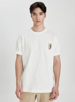 Buy Oversize Fit Crew Neck Printed T-Shirt in UAE