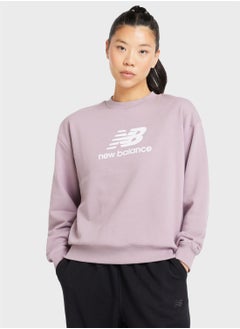 Buy Essential French Terry Logo Sweatshirt in Saudi Arabia