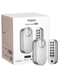 Buy Smart Lock U200 (Fingerprint Keypad Included), Matter over Thread, Keyless Entry Door Lock with Apple Home Key and Rechargeable Battery, Supports Apple Home, Alexa and SmartThings, Silver in UAE