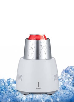 Buy Portable Mini Beverage Cooler - Quick Cooling Cup for Water, Milk, Wine, Cola, and Beer - Aluminum Mug with -2℃ to 5℃ Temperature Control for Travel and Outdoor Use. in UAE