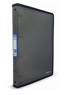 Buy Maxi A4 Ring Binder With 4 Ring Translucent Black, waterproof, dust-proof, very practical, and reusable in UAE