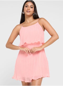 Buy Strap Pleated Dress in UAE