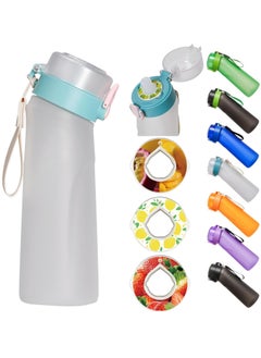 Buy Flavored Water Bottle, Air Up Water Bottle with Flavor Pods, Air Up Flavor Water Bottle, Water Bottle for Kids, Air Up (New White - 1 bottle (750ml) + 3 pods in random flavors) in UAE