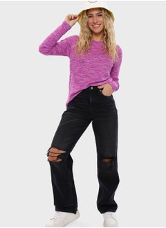 Buy Low Rise Straight Fit Jeans in UAE