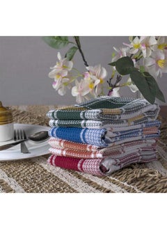 اشتري 4-Piece Multi Purpose Fabric Highly Absorbent Quick Dry Kitchen For Every Day Cleaning Towel Set 45x70 cm في الامارات