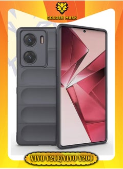 Buy GOLDEN MASK Compatible With Vivo V29E/Vivo Y200 Magic Case ShockProof (Dark Grey) in Egypt