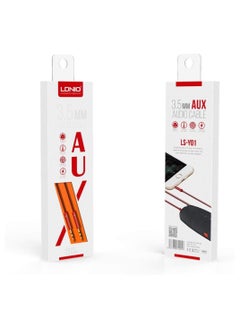 اشتري LDNIO LS-Y01 3.5 AUX Audio Cable 1m - Red في مصر