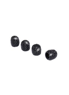 Buy 4-Piece Universal Rhinestone Wheel Valve Cap Cover in UAE