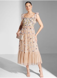 Buy Embellished Tiered Dress in Saudi Arabia