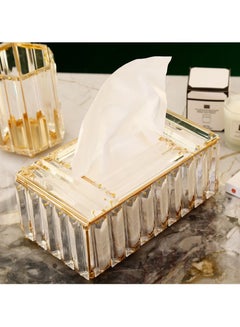 Buy European Light Luxury Home Crystal Tissue Paper Box in Saudi Arabia
