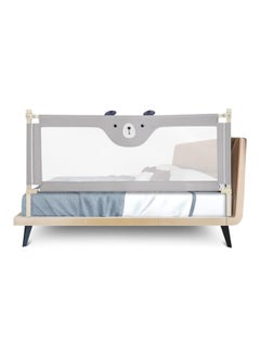 Buy Bed Rail For Toddlers, 69'' Vertical Lifting Baby Beds Guard With Double Safety Lock & Adjustable Height, Anti-Fall Protection Mesh Guardrail, Kids Bed Guard For Full Size Bed - Only 1 Side in Saudi Arabia