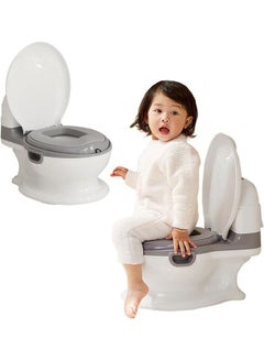 اشتري Children's Potty Set Training Seat - Realistic Potty Toilet Portable Toilet Seat Kid Boys Girls Potty Chair Seat Toddler Potty Easy to Empty and Clean في السعودية