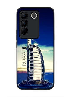 اشتري Rugged Black Edge case for Vivo V27 / Vivo V27 Pro / Vivo S16, Slim fit Soft Flexible Rubber Edges Anti Drop Cover - Burj Al Arab - Dubai في الامارات