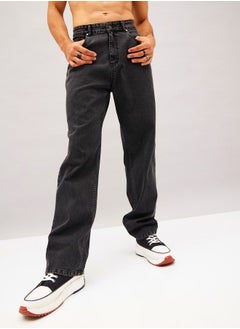 Buy Mid Wash Relaxed Fit Jeans in Saudi Arabia