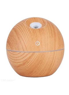 Buy Diffuser for home and car, wooden shape, 130 ml, light brown in Egypt