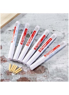 Buy 6 Pieces Tile Pen Wall Grout Restorer Pen Repair Marker Grout Filler Pen for Restoring Tile Grout Wall Floor Bathrooms and Kitchen White in Saudi Arabia