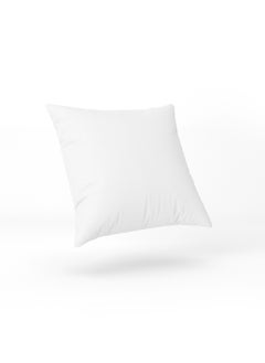 Buy Mellow Cushion , Size 40X40 Cm white - 100% Cotton Cover polyester fiber  Infill 1 Piece White in UAE