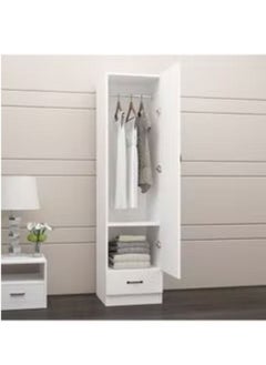 Buy Galaxy Design Single Door Cupbaord White GDF611W in UAE